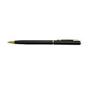 Ручка шариковая BL металлическая, золотой клип,черный корпус